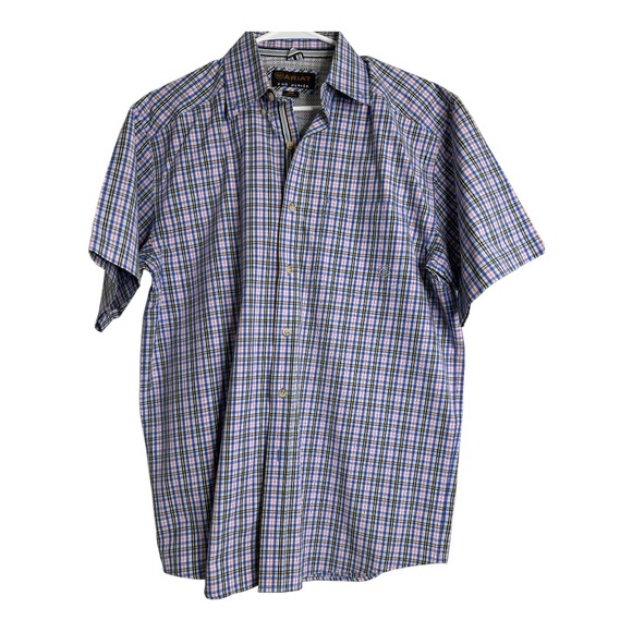 Ariat Other - Ariat Pro Series Plaid Short Sleeve Shirt - Blue and Pink